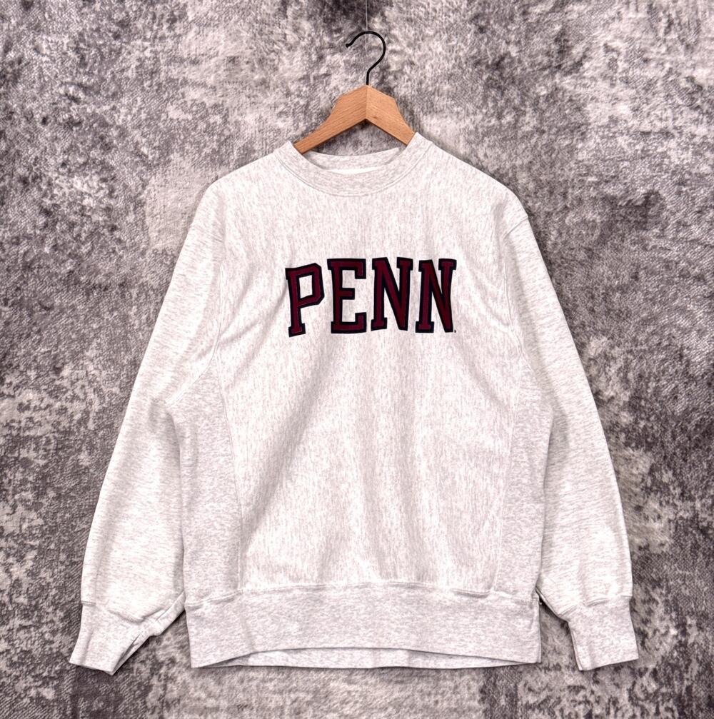 Vintage Champion Reverse Sweatshirt Medium Mens UPenn Pennsylvania Double Sided